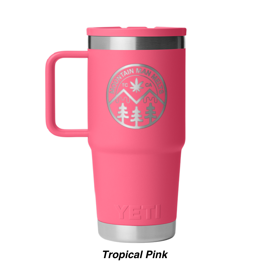 Yeti Travel Tumbler 20 oz | Mountain Man Melts Logo Engraved